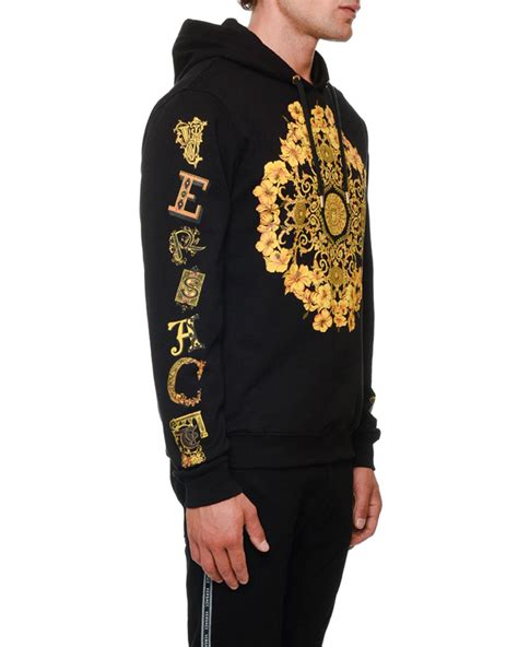 herren pullover versace|Versace patch embroidery hoodie.